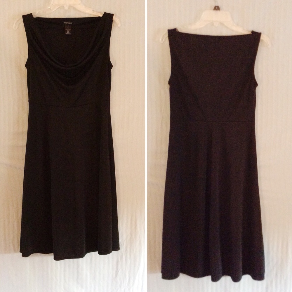 Express| LBD with Cowl Neckline